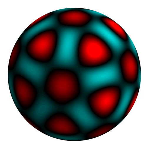 3D harmonic with L=10 and symmetries of a dodecahedron
