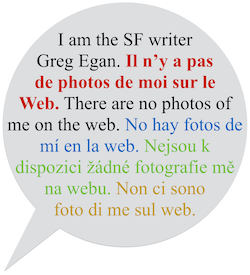 Photo of Greg Egan, science fiction writer